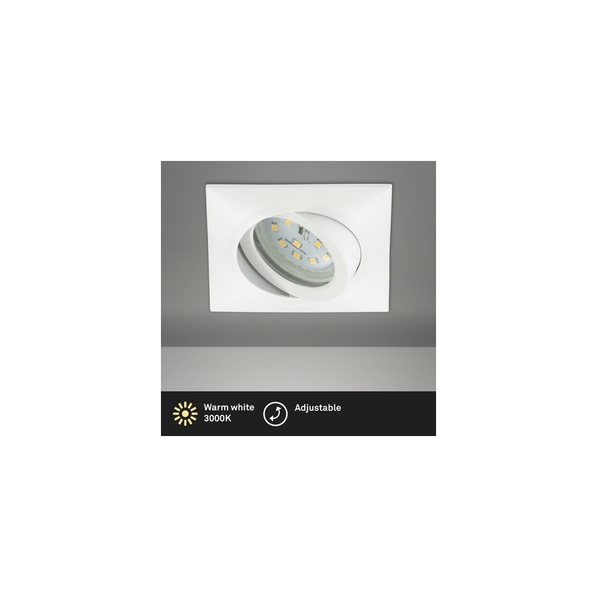 Brilo - LED Bathroom recessed light LED/5W/230V IP23 white