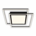 Brilo - LED ceiling light 2xLED/16W/230V + LED/19W 51,5x51,5 cm black