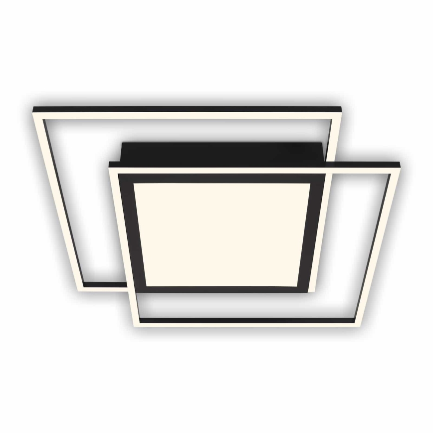Brilo - LED ceiling light 2xLED/16W/230V + LED/19W 51,5x51,5 cm black