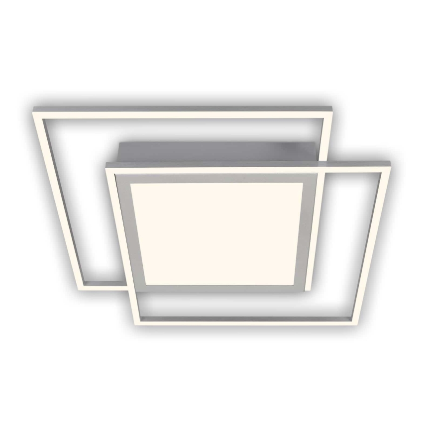 Brilo - LED Ceiling Light 2xLED/16W/230V + LED/19W 51.5x51.5 cm matte chrome
