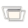 Brilo - LED Ceiling Light 2xLED/16W/230V + LED/19W 51.5x51.5 cm matte chrome