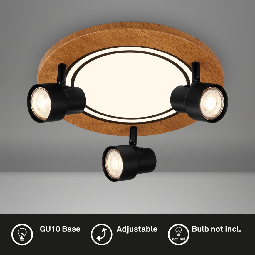 Brilo - LED Ceiling light LED/12W/230V + 3xGU10/9W 3000K