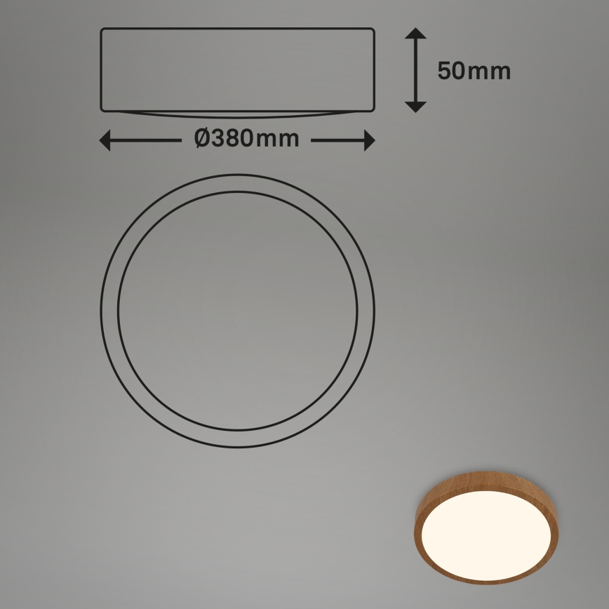 Brilo - LED Ceiling light RUNA LED/24W/230V