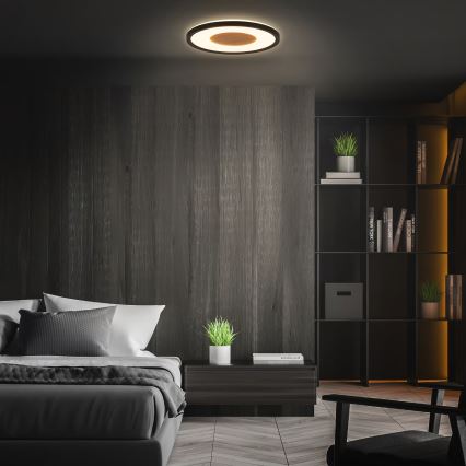 Brilo - LED Ceiling Light SUFIT WOOD LED/18W/230V 3000K Ø 29 cm