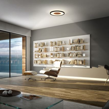 Brilo - LED Ceiling Light SUFIT WOOD LED/18W/230V 3000K Ø 29 cm