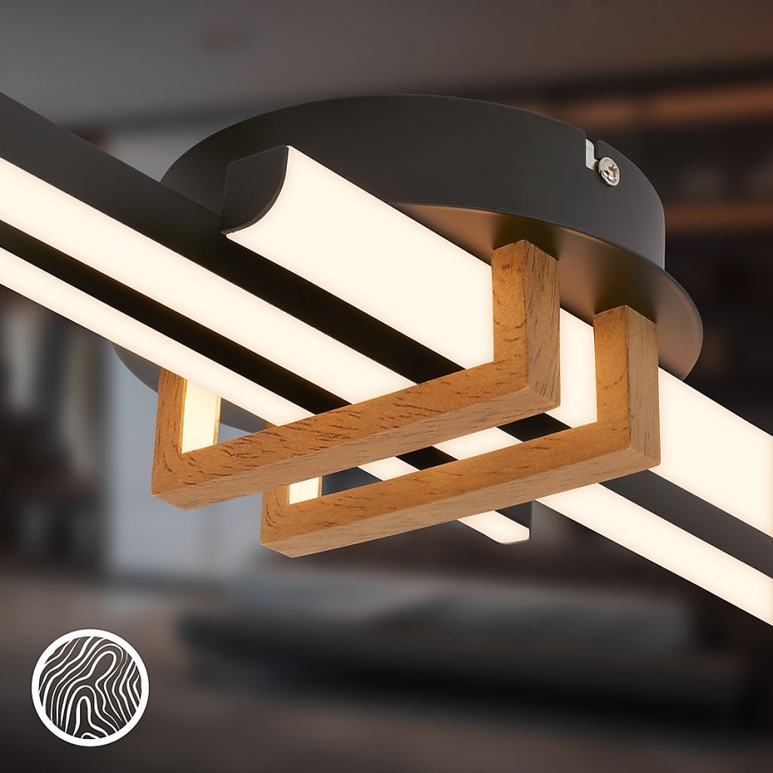 Brilo - LED Ceiling Light TINKA LED/21W/230V 3000K black