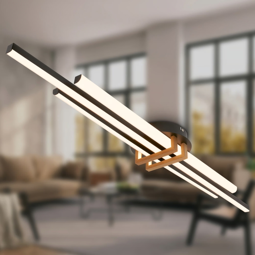 Brilo - LED Ceiling Light TINKA LED/30W/230V 3000K Black