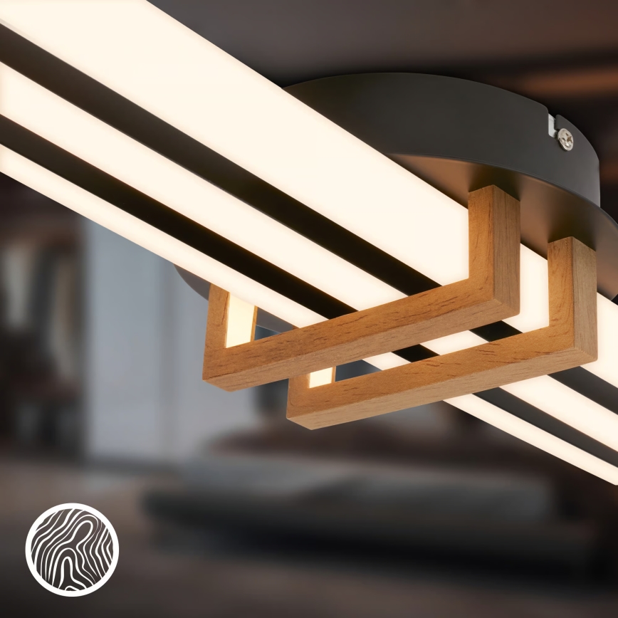 Brilo - LED Ceiling Light TINKA LED/30W/230V 3000K Black