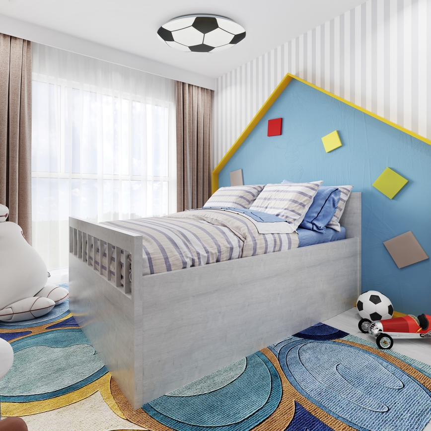 Brilo - LED Children's ceiling light FOTBALL LED/12W/230V