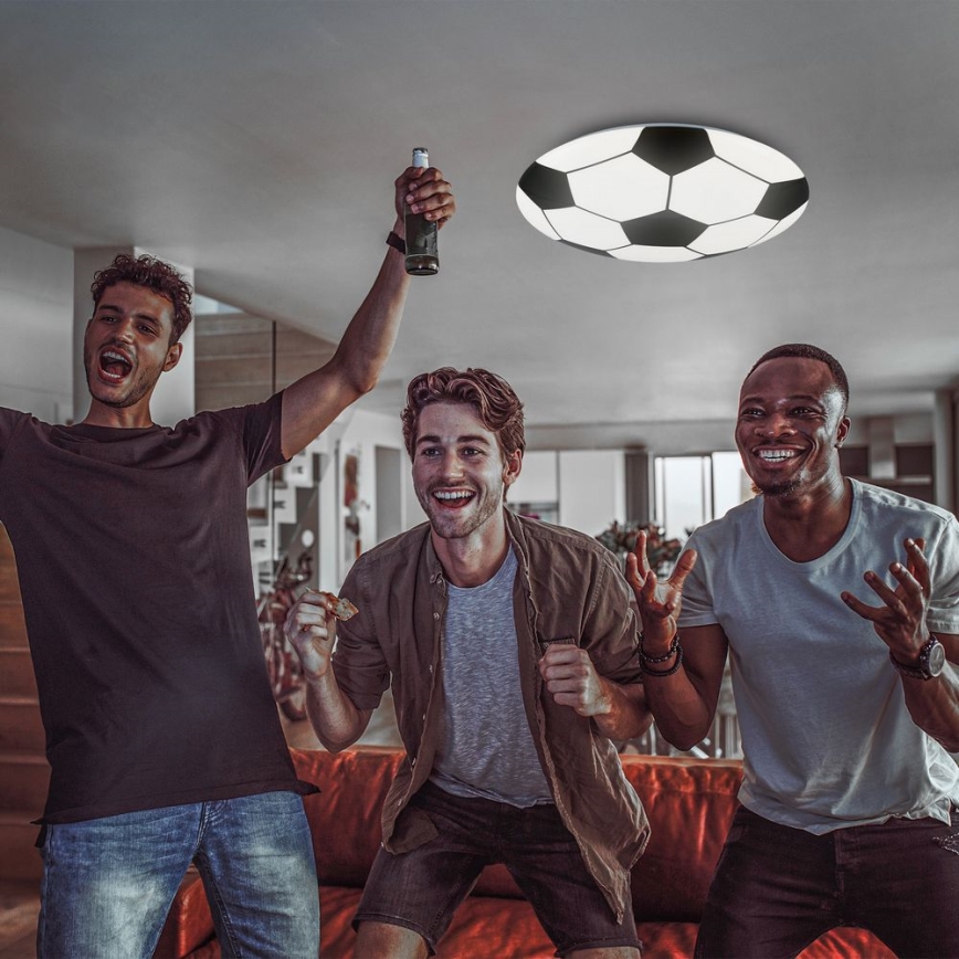 Brilo - LED Children's ceiling light FOTBALL LED/12W/230V