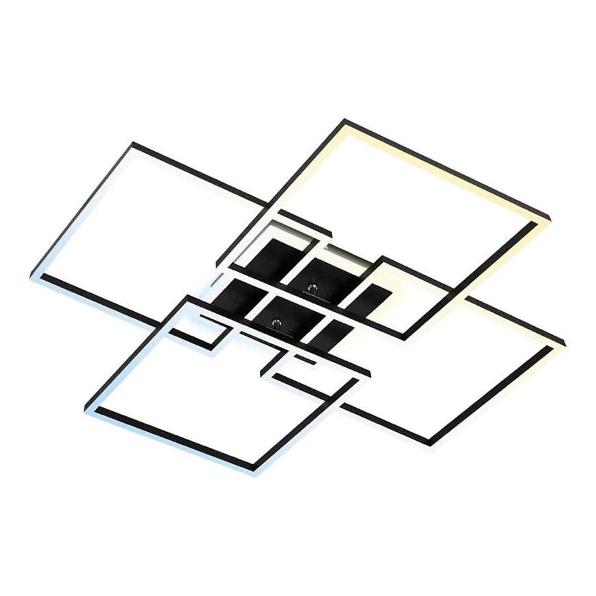 Brilo - LED dimmable ceiling light FRAME LED/50W/230V 2700-6500K 72,4x72,4cm black Wi-Fi Tuya + remote control