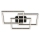 Brilo - LED Dimmable ceiling light FRAME LED/57W/230V 3000K black