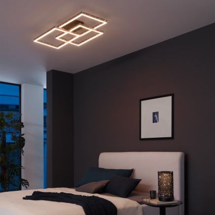 Brilo - LED Dimmable ceiling light FRAME LED/57W/230V 3000K black