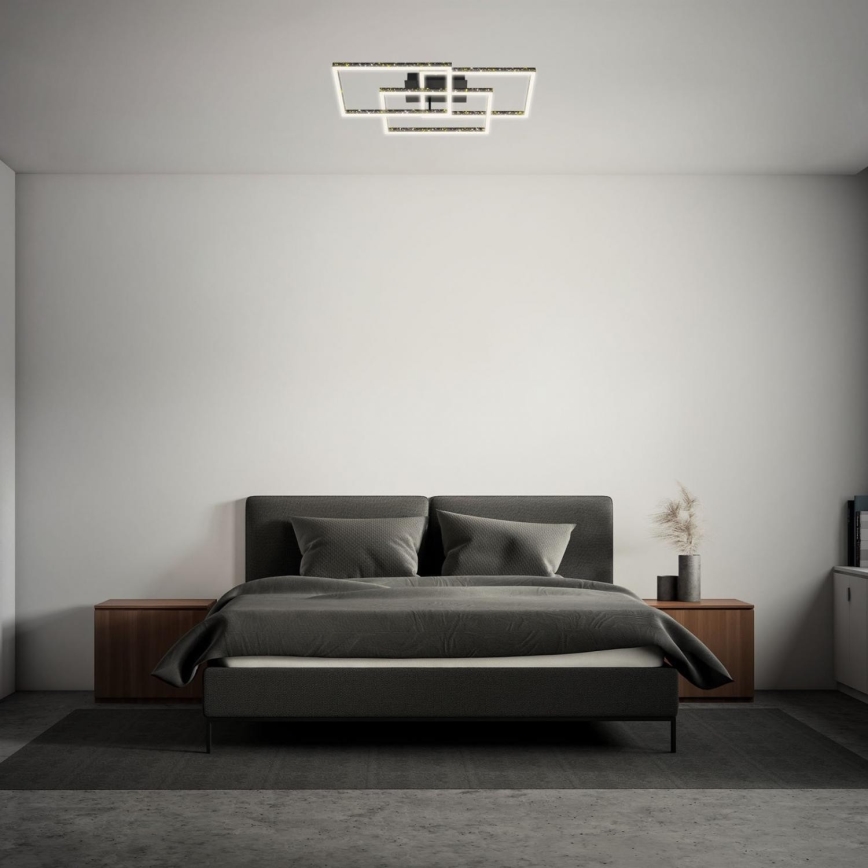 Brilo - LED Dimmable ceiling light FRAME LED/57W/230V 3000K black