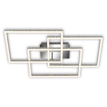Brilo - LED Dimmable ceiling light FRAME LED/57W/230V 3000K matte chrome