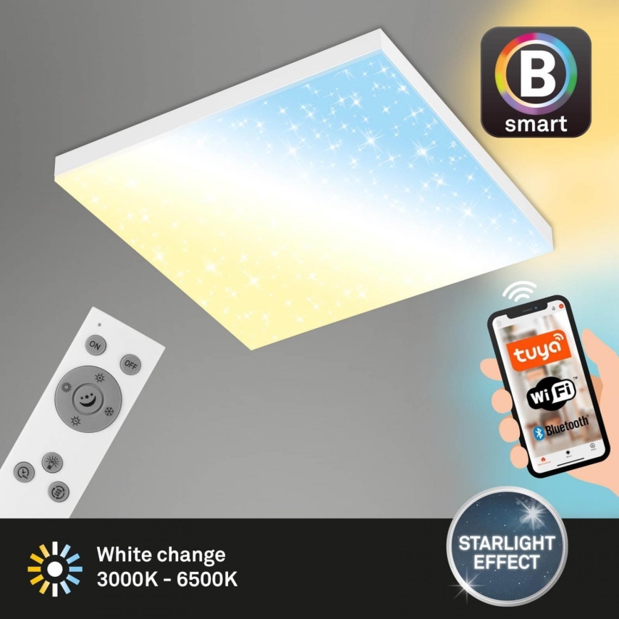 Brilo - LED Dimmable ceiling light FRAMELESS LED/24W/230V 3000-6500K Wi-Fi Tuya + remote control