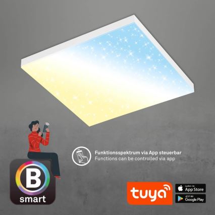 Brilo - LED Dimmable ceiling light FRAMELESS LED/24W/230V 3000-6500K Wi-Fi Tuya + remote control