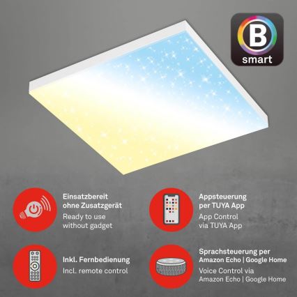 Brilo - LED Dimmable ceiling light FRAMELESS LED/24W/230V 3000-6500K Wi-Fi Tuya + remote control