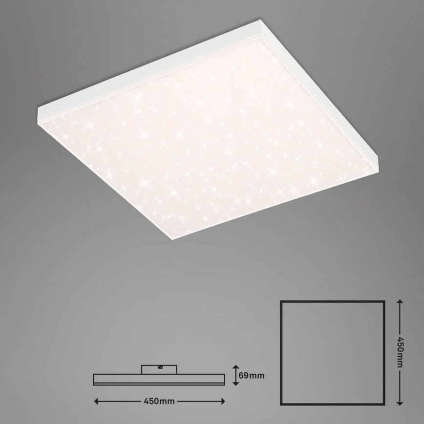 Brilo - LED Dimmable ceiling light FRAMELESS LED/24W/230V 3000-6500K Wi-Fi Tuya + remote control