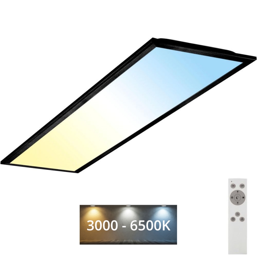 Brilo - LED Dimmable ceiling light PIATTO LED/24W/230V 3000-6500K 100x25 cm + remote control