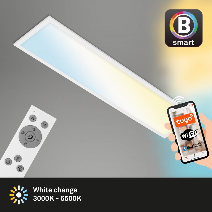 Brilo - LED Dimmable ceiling light PIATTO LED/28W/230V 3000-6500K Wi-Fi Tuya + remote control