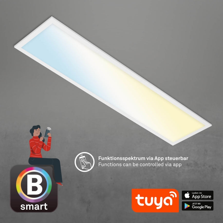 Brilo - LED Dimmable ceiling light PIATTO LED/28W/230V 3000-6500K Wi-Fi Tuya + remote control