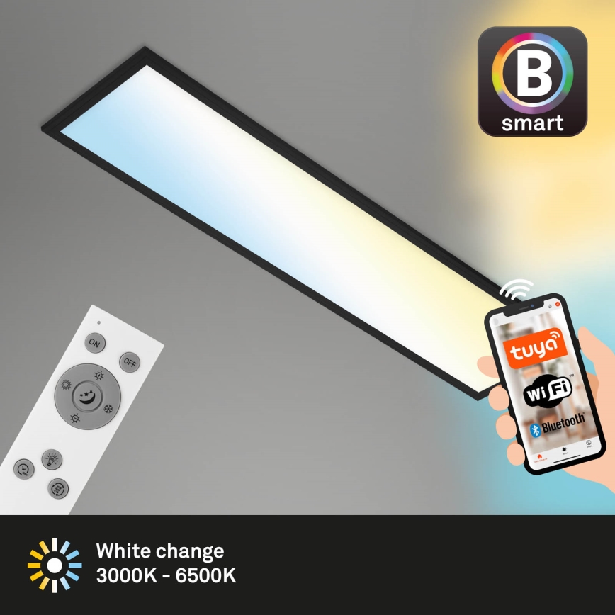 Brilo - LED Dimmable ceiling light PIATTO LED/28W/230V 3000-6500K Wi-Fi Tuya + remote control