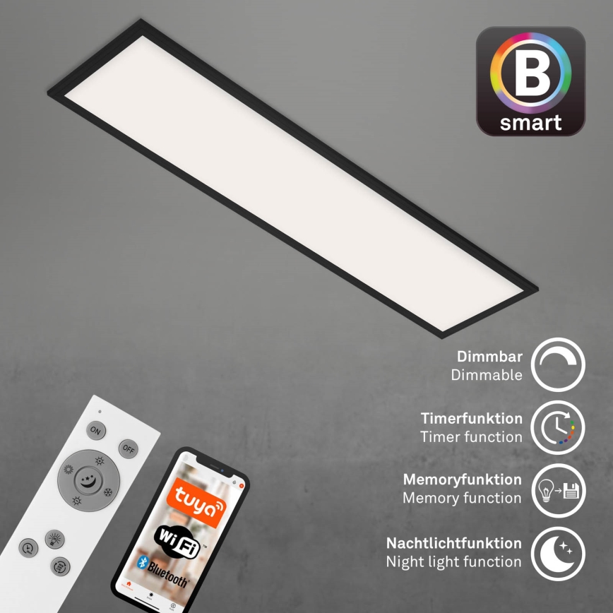 Brilo - LED Dimmable ceiling light PIATTO LED/28W/230V 3000-6500K Wi-Fi Tuya + remote control