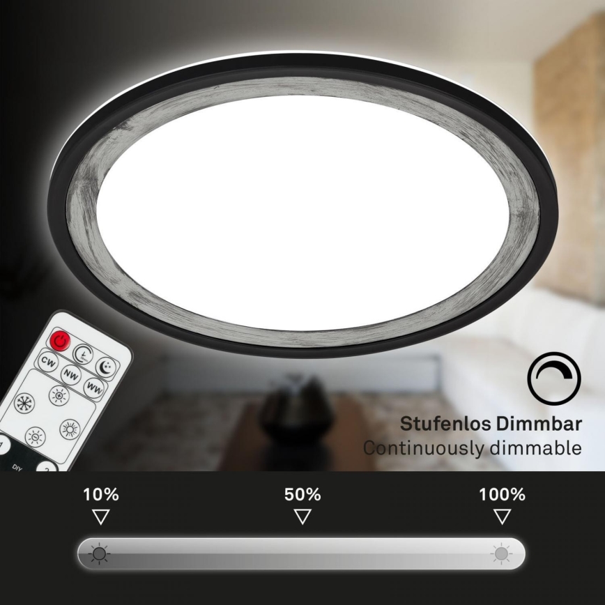 Brilo - LED Dimmable ceiling light SLIM LED/22W/230V 2700-6500K + remote control