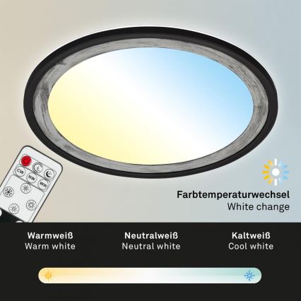 Brilo - LED Dimmable ceiling light SLIM LED/22W/230V 2700-6500K + remote control