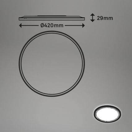 Brilo - LED Dimmable ceiling light SLIM LED/22W/230V 2700-6500K + remote control