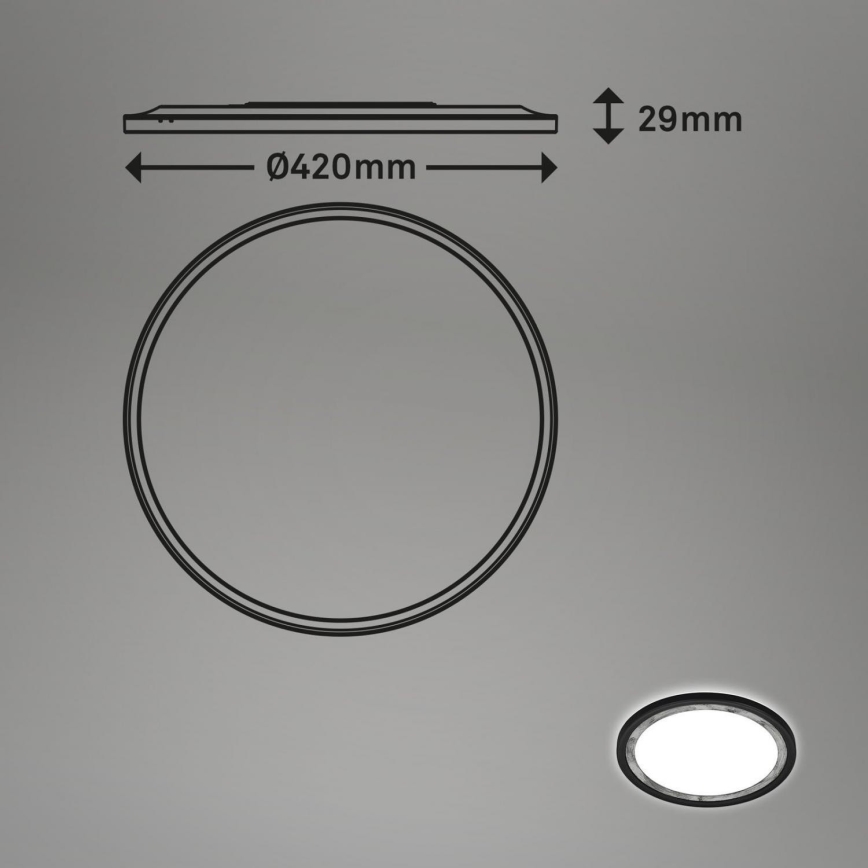 Brilo - LED Dimmable ceiling light SLIM LED/22W/230V 2700-6500K + remote control