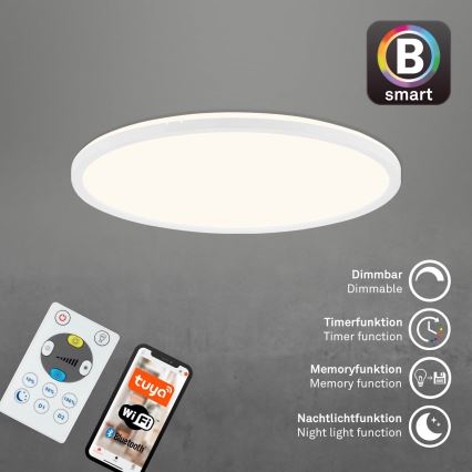 Brilo - LED Dimmable ceiling light SLIM LED/22W/230V 2700-6500K Wi-Fi Tuya + remote control