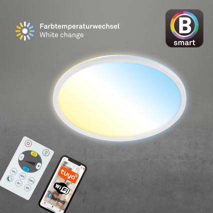 Brilo - LED Dimmable ceiling light SLIM LED/22W/230V 2700-6500K Wi-Fi Tuya + remote control