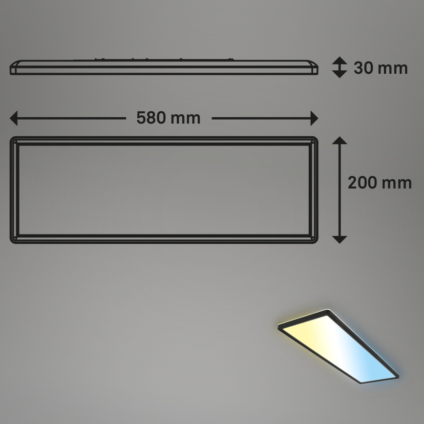 Brilo - LED Dimmable ceiling light SLIM LED/23W/230V 2700-6500K + remote control