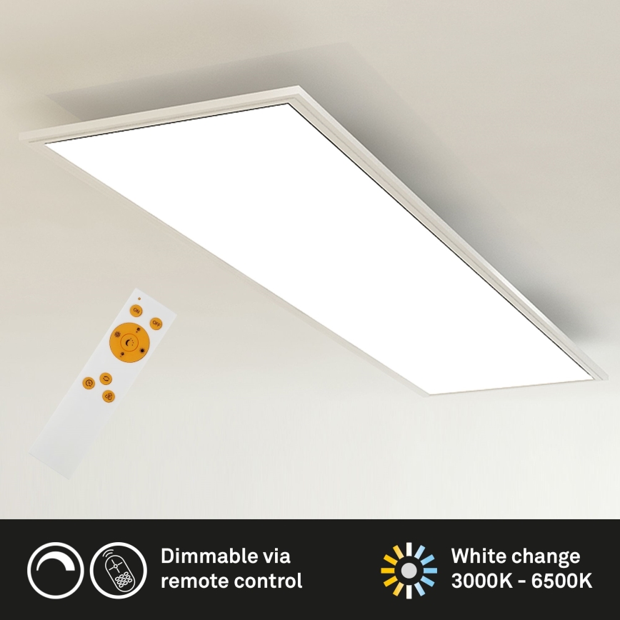 Brilo - LED Dimmable ceiling light SLIM LED/24W/230V 3000-6500K 100x25 cm + remote control