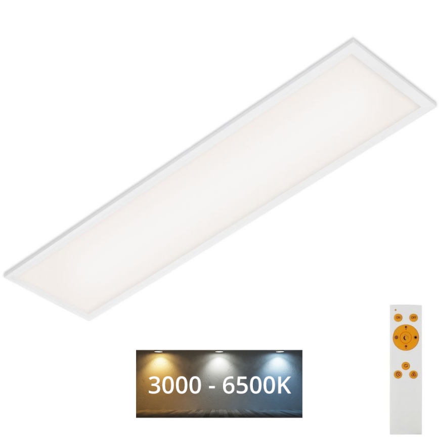 Brilo - LED Dimmable ceiling light SLIM LED/24W/230V 3000-6500K 100x25 cm + remote control