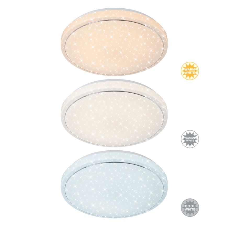 Brilo - LED Dimmable ceiling light STARRY SKY LED/18W/230V 3000-6500K + remote control