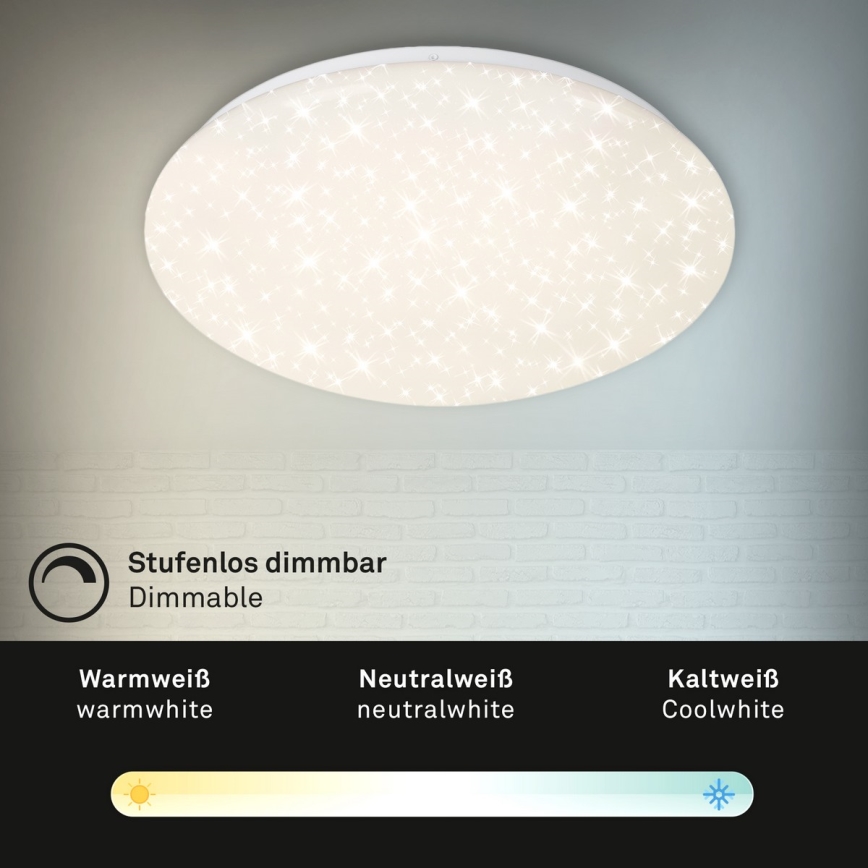 Brilo - LED Dimmable ceiling light STARRY SKY LED/22W/230V 3000-6000K + remote control