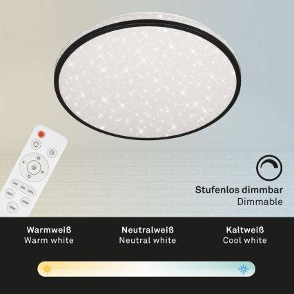 Brilo - LED Dimmable ceiling light STARRY SKY LED/24W/230V 3000-6000K + remote control