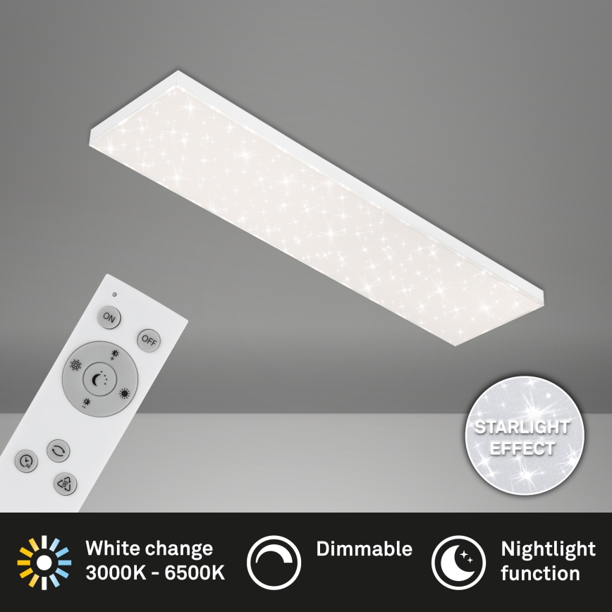 Brilo - LED Dimmable ceiling light STARRY SKY LED/24W/230V 3000-6500K + remote control