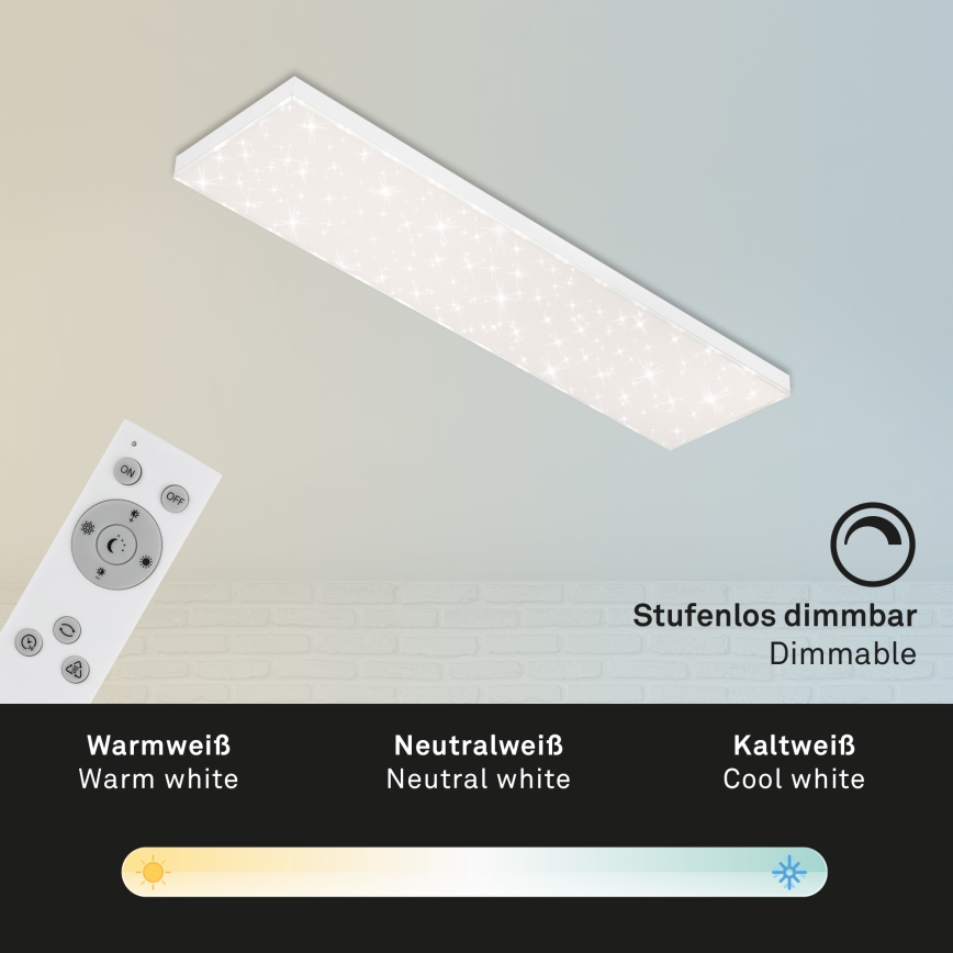 Brilo - LED Dimmable ceiling light STARRY SKY LED/24W/230V 3000-6500K + remote control