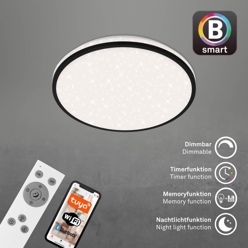 Brilo - LED Dimmable ceiling light STARRY SKY LED/24W/230V 3000-6500K Wi-Fi Tuya + remote control