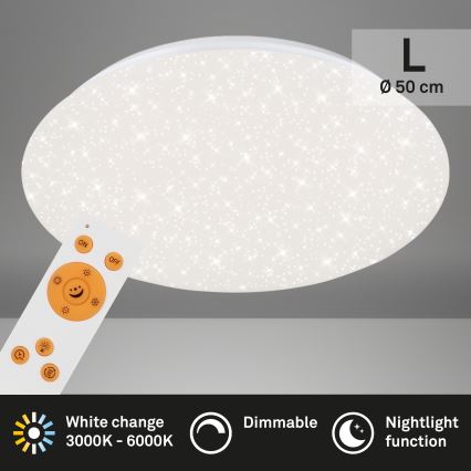 Brilo - LED Dimmable ceiling light STARRY SKY LED/40W/230V 3000-6000K + remote control