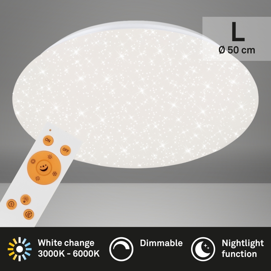 Brilo - LED Dimmable ceiling light STARRY SKY LED/40W/230V 3000-6000K + remote control