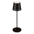 Brilo - LED Dimmable Rechargeable Touch-Sensitive Outdoor Table Lamp KIKI LED/2.6W/5V IP44 2600 mAh Black
