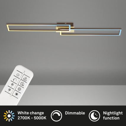 Brilo - LED Dimmable surface-mounted chandelier FRAME 2xLED/20W/230V 2700-5000K + remote control