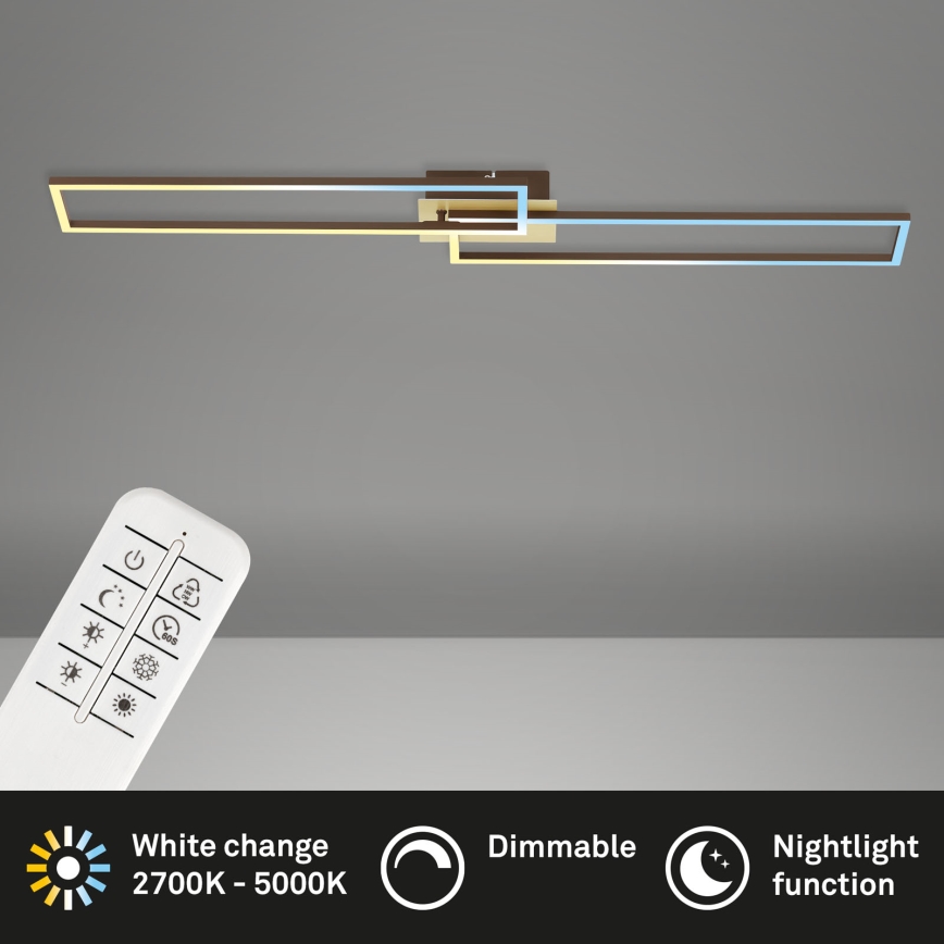 Brilo - LED Dimmable surface-mounted chandelier FRAME 2xLED/20W/230V 2700-5000K + remote control