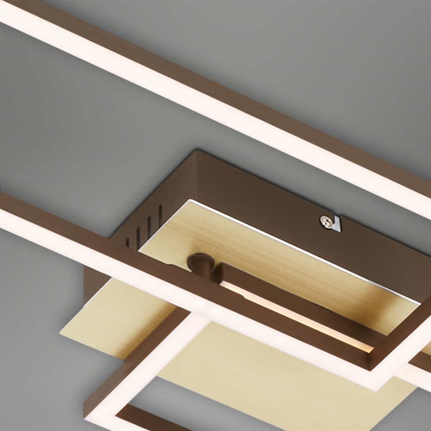 Brilo - LED Dimmable surface-mounted chandelier FRAME 2xLED/20W/230V 2700-5000K + remote control