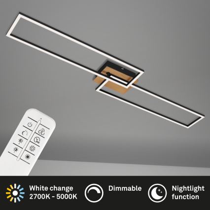 Brilo - LED Dimmable surface-mounted chandelier FRAME 2xLED/20W/230V 2700-5000K + remote control